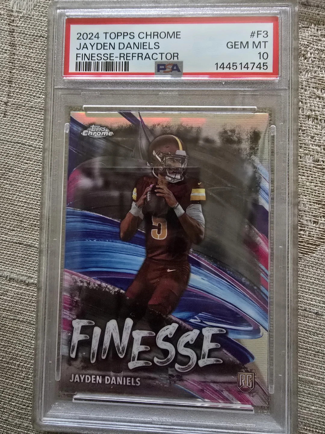 2024 Topps Chrome Jayden Daniels Finesse RC PSA 10 Gem MT