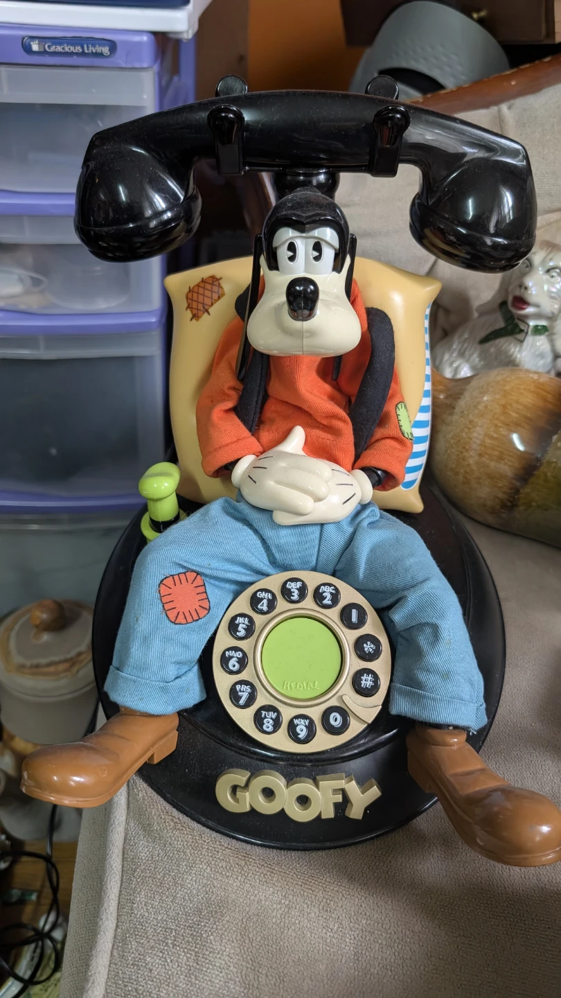 Disney Goofy Rotary Dial Telephone