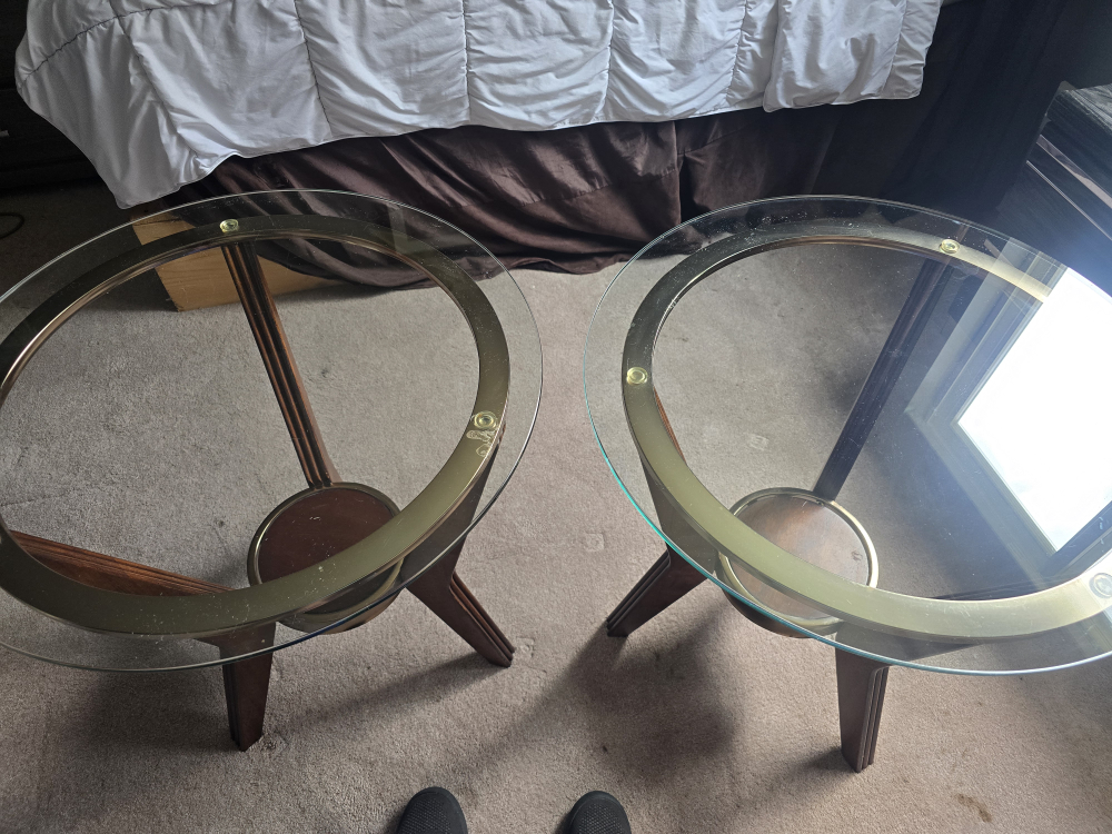 Glass Top Side Tables (2) - photo 3