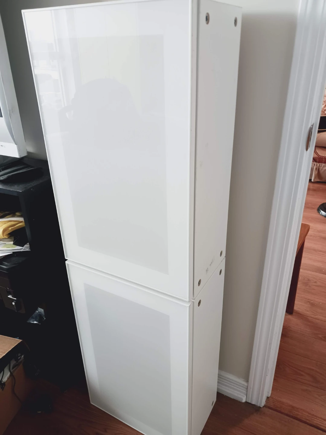 ⚽  IKEA GLASSVIK White Cabinets with Doors - photo 5