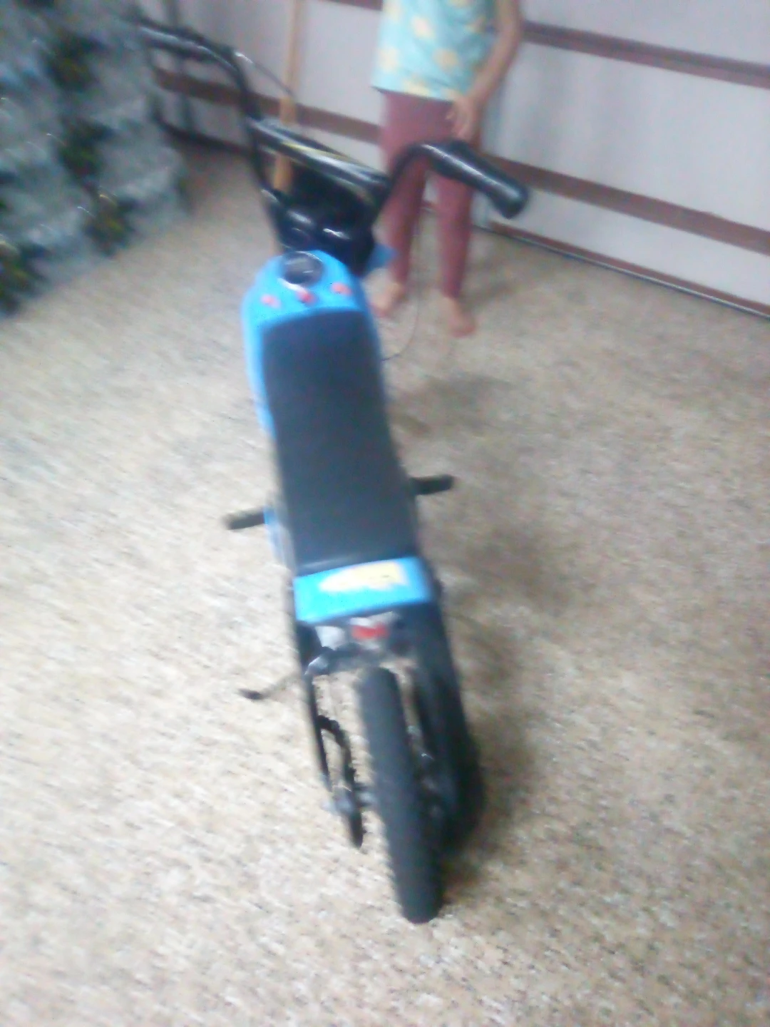 Kids Electric Dirt Bike Blue - photo 3