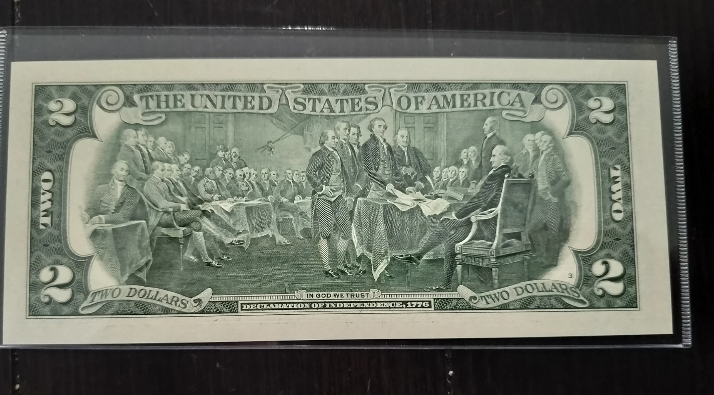 Donald & Melania Trump Mount Rushmore 2 Dollar Bill July 4 2020 - photo 2