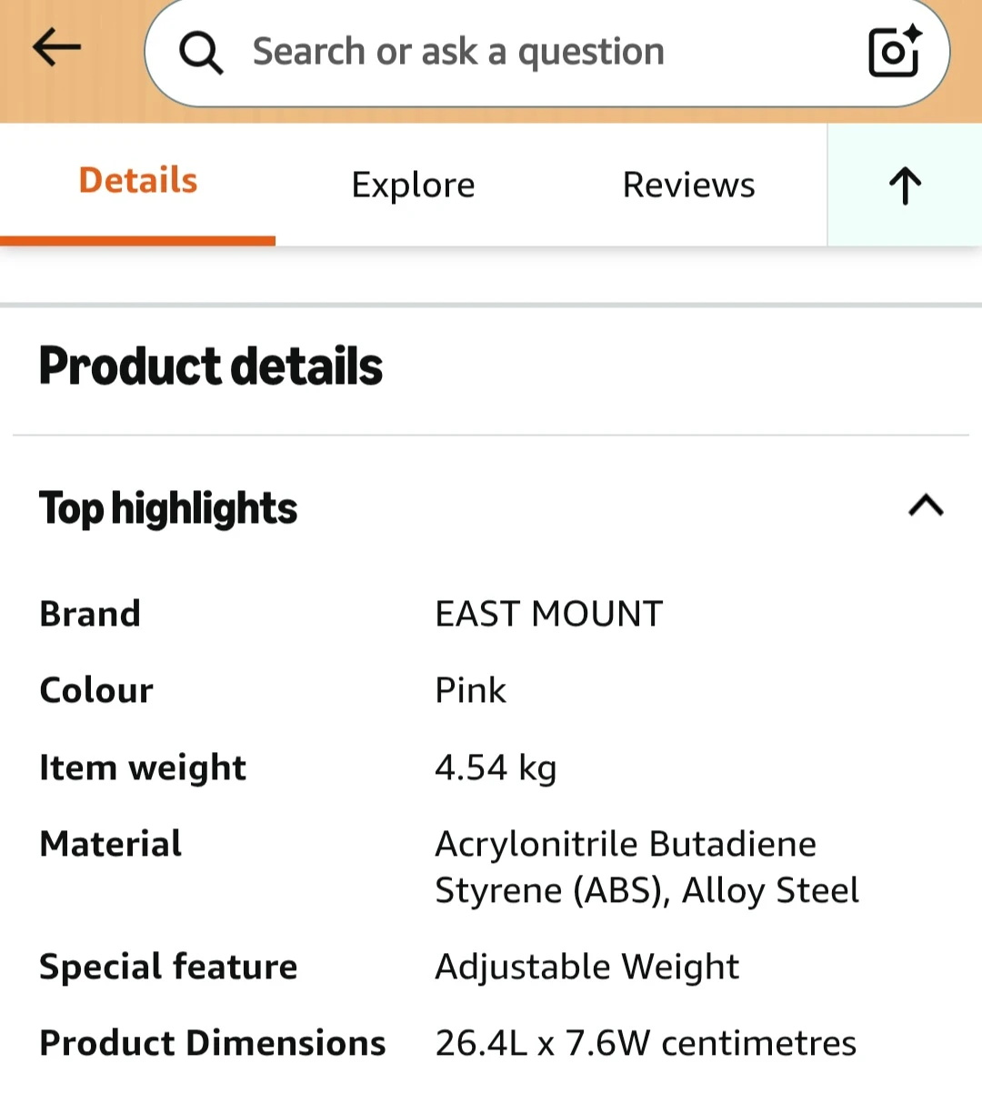 EASTMOUNT Adjustable Dumbbell Set - 5KG/Pair - photo 3
