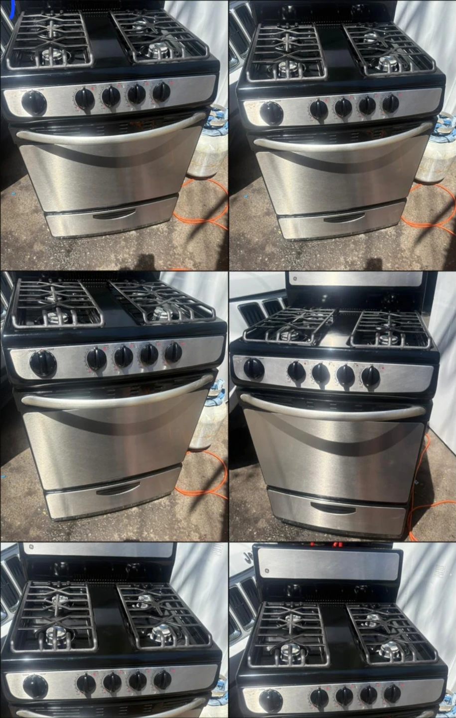 GE 24in Stainless steel gas stove