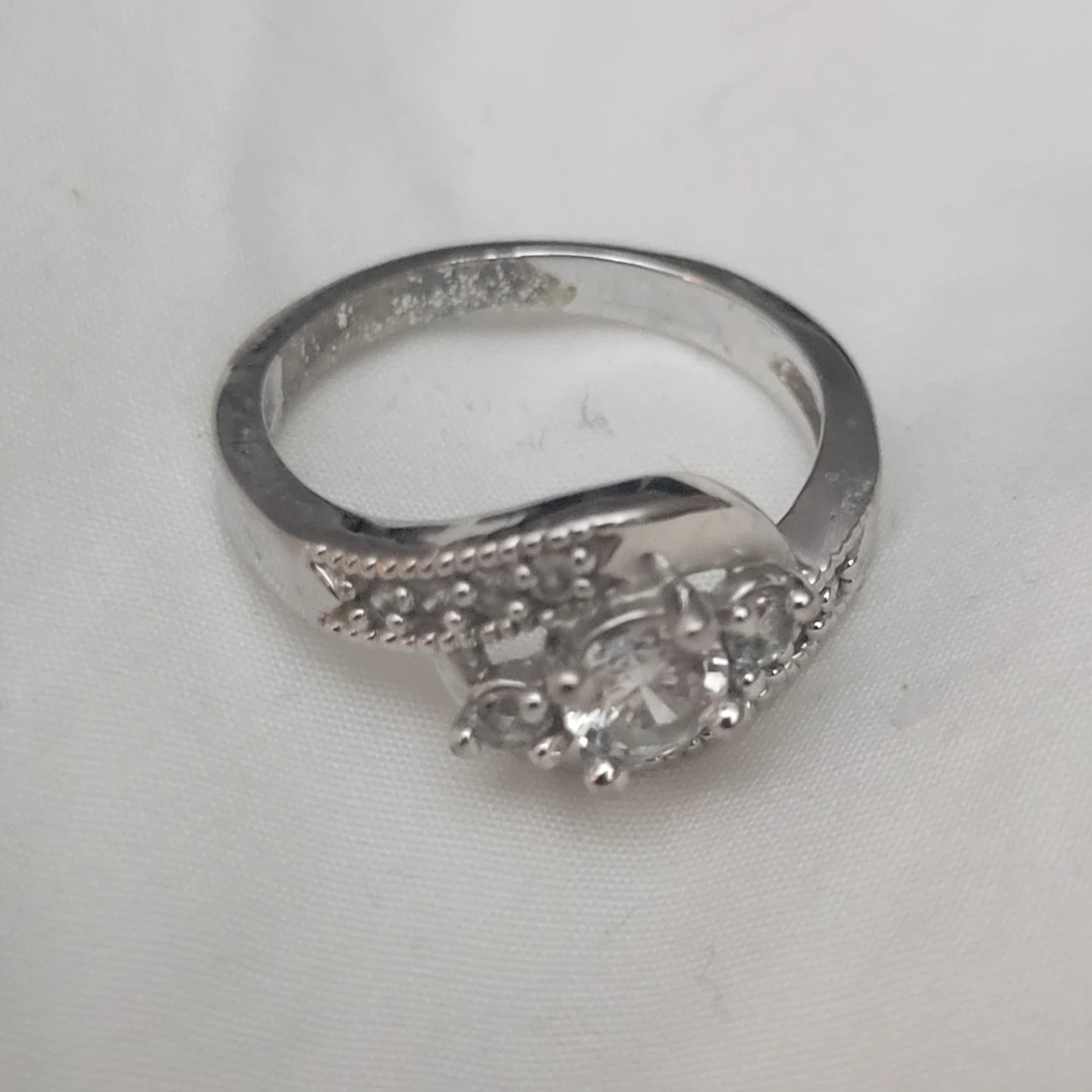 Silver ring size 8 - photo 2