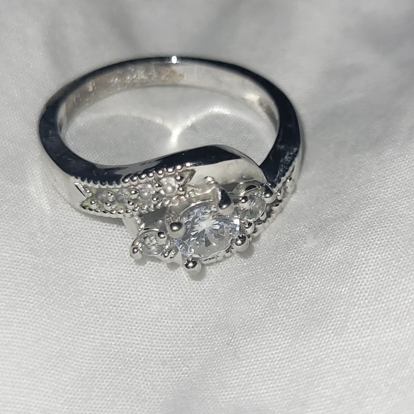 Silver ring size 8 - photo 3
