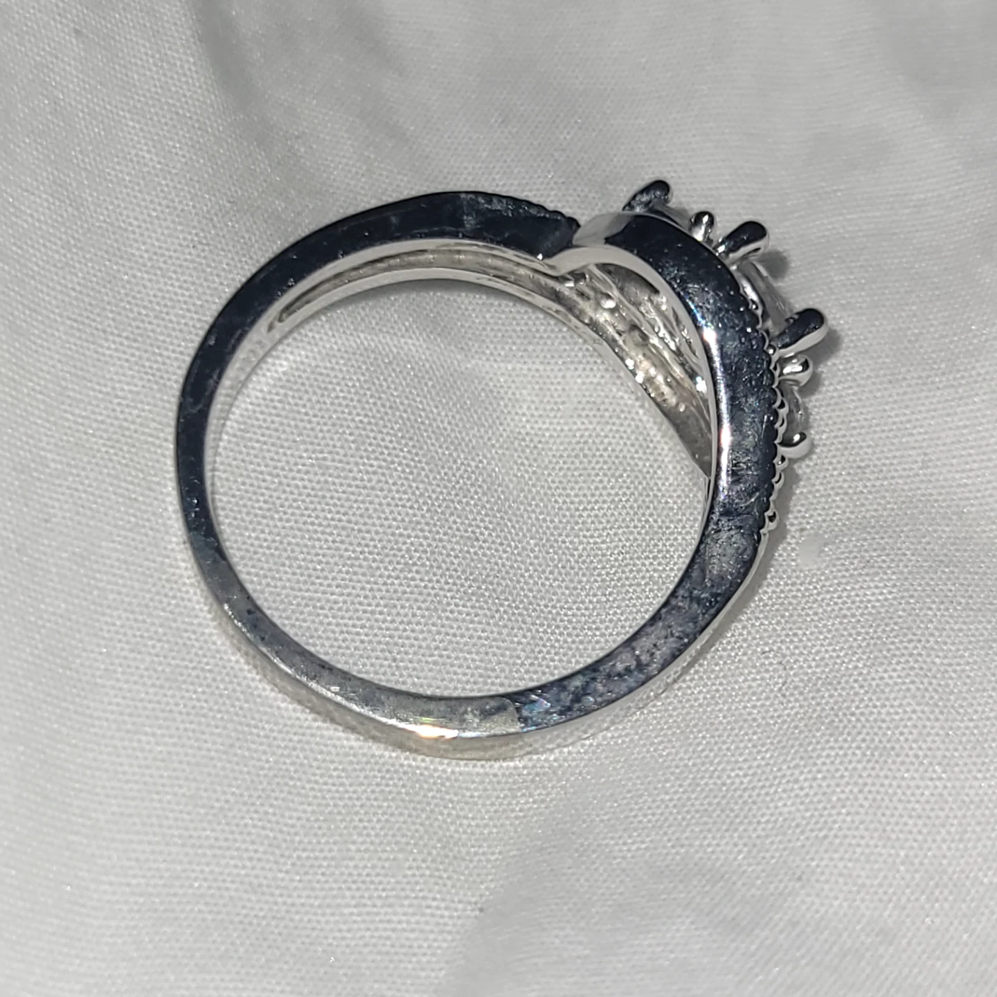 Silver ring size 8 - photo 4