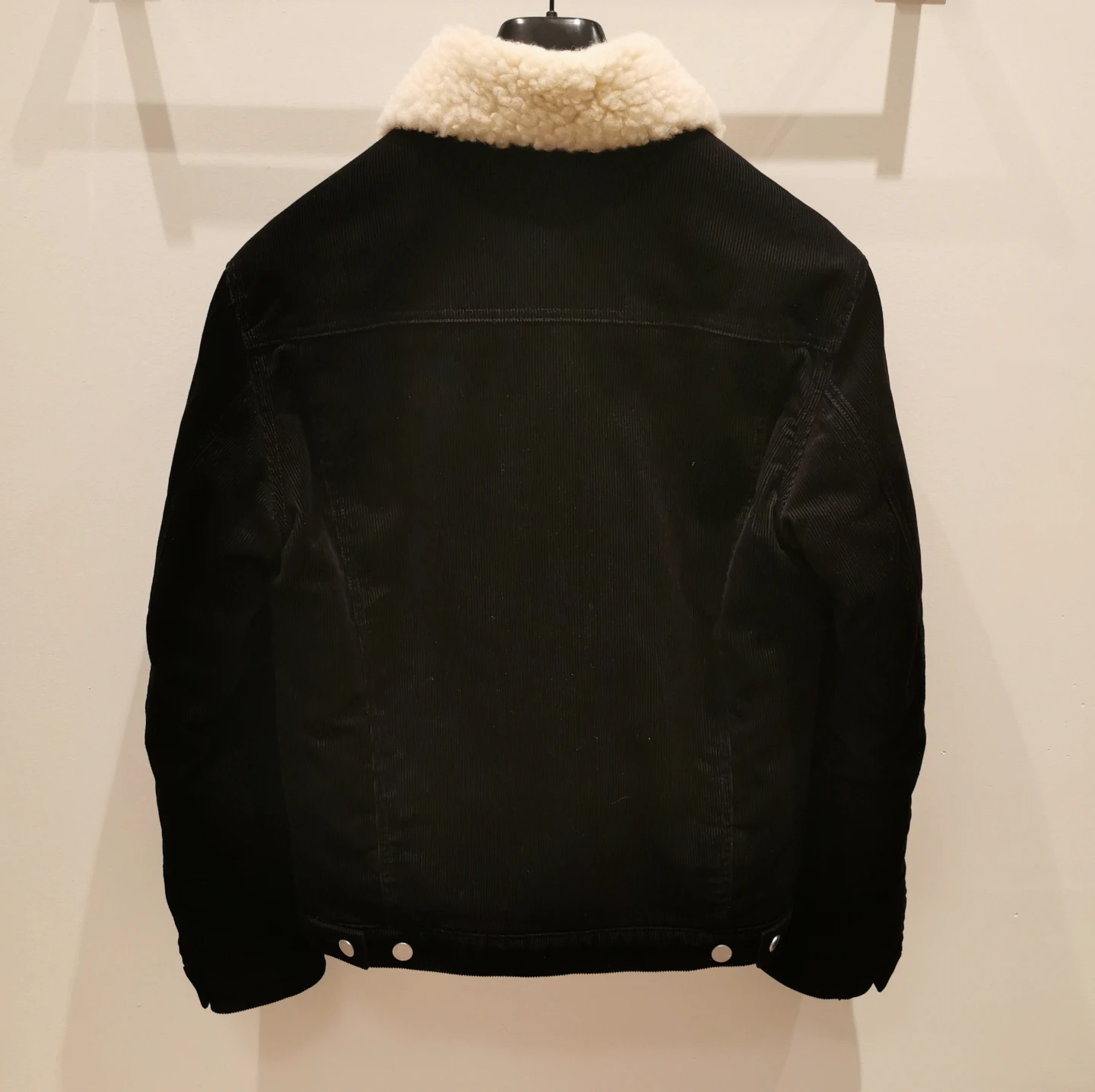🇫🇷 Maison Kitsuné Black Corduroy Faux Shearling Jacket - photo 4
