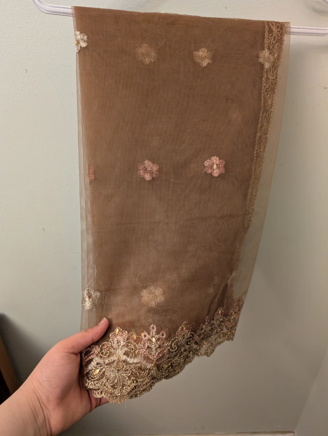 Embellished Brown Maxi Dress - photo 4
