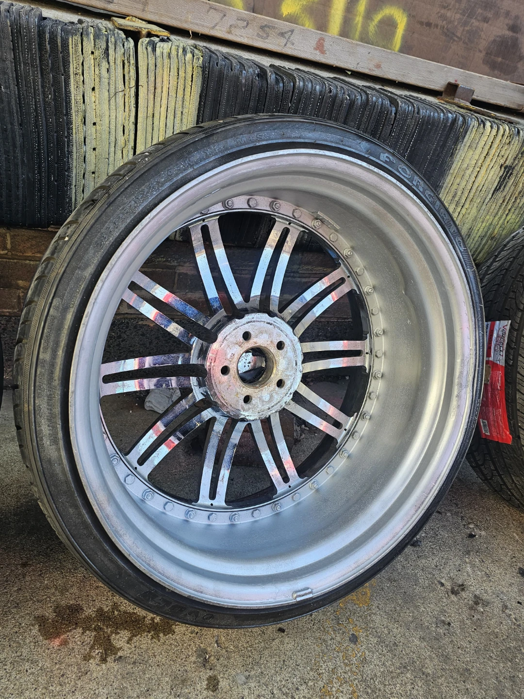 22 inch MHT staggered rims wheels 5x112 3 piece wheels - photo 5
