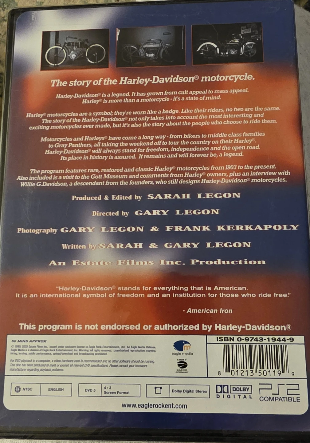 The History of Harley-Davidson Motorcycles DVD - photo 2