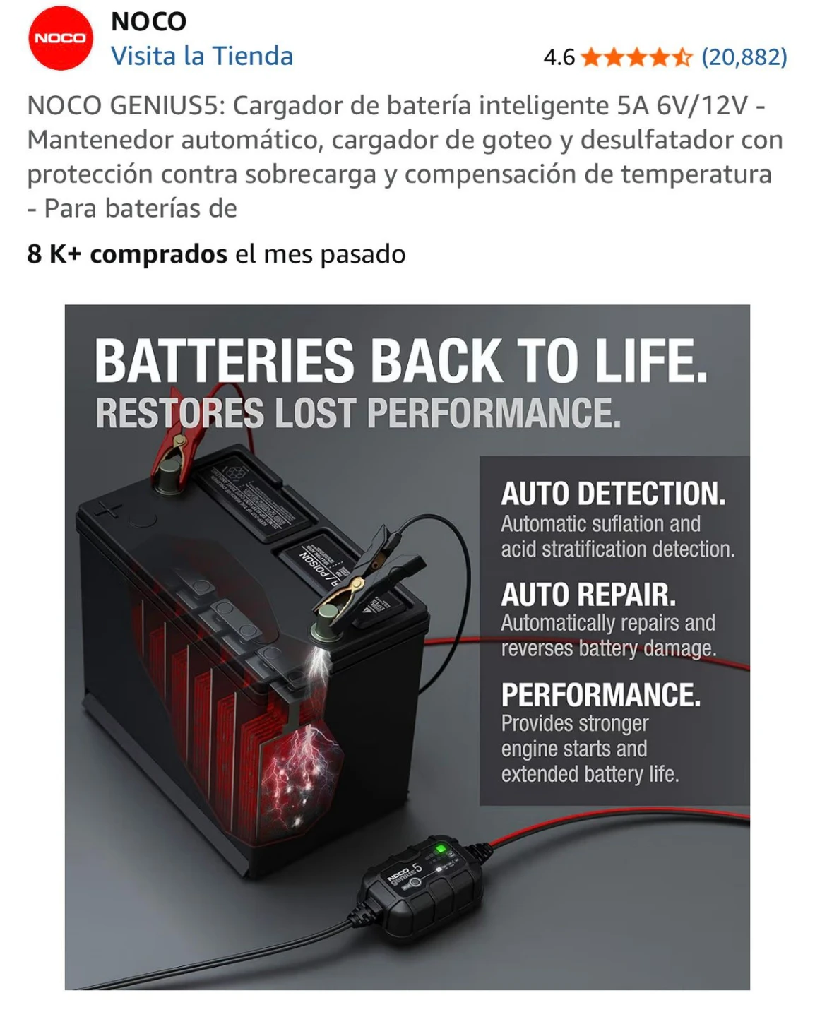 NOCO Genius 5 Smart Battery Charger - photo 4