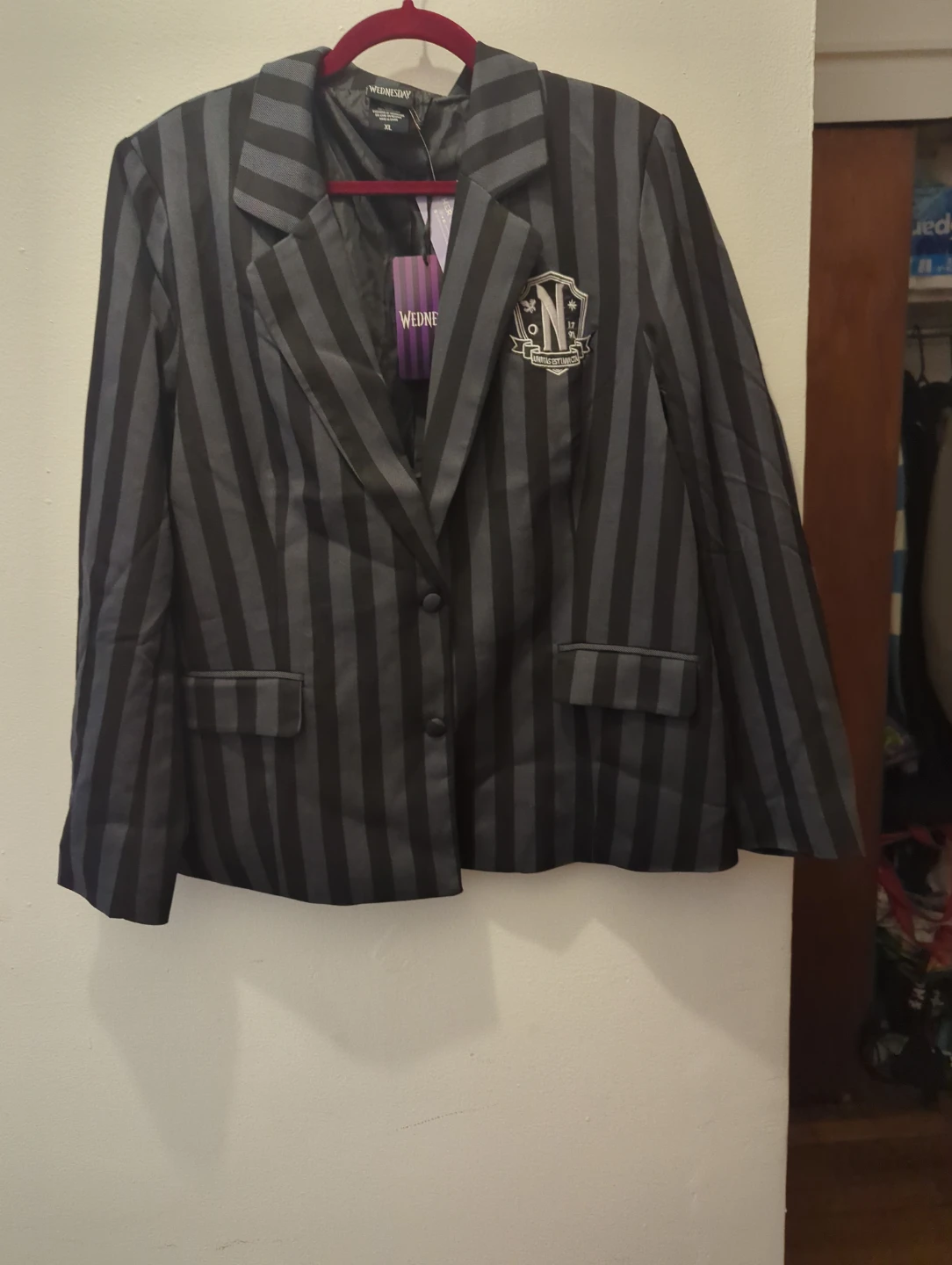 Wednesday "Nevermore" Academy Striped Blazer