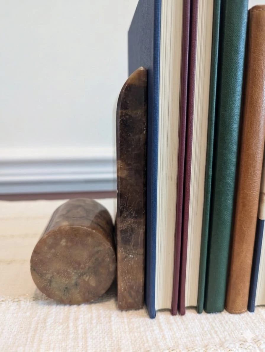 Vintage Alabaster Marble Bookends Set - photo 2
