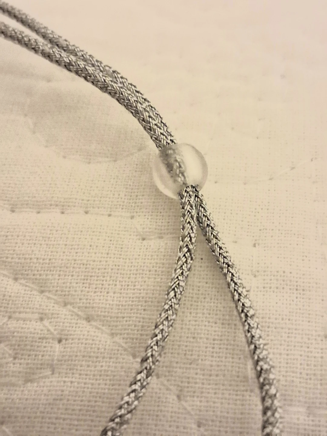 SILVER CRYSTAL PENDANT NECKLACE AND EARRING SET - photo 5