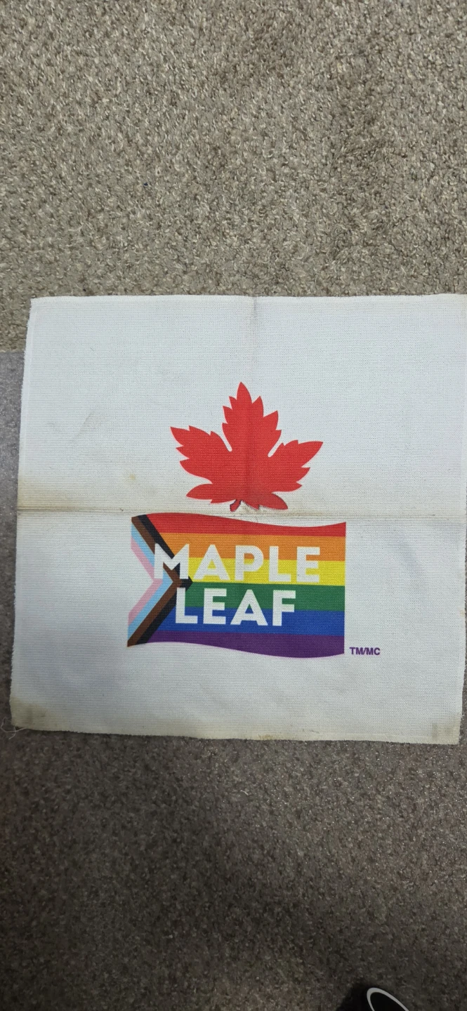Maple Leaf Pride Flag Tea Towel