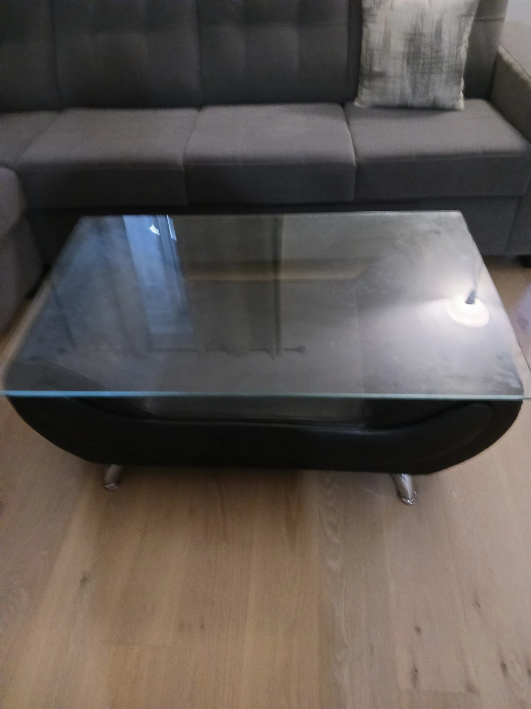 Glass Top Coffee Table used good