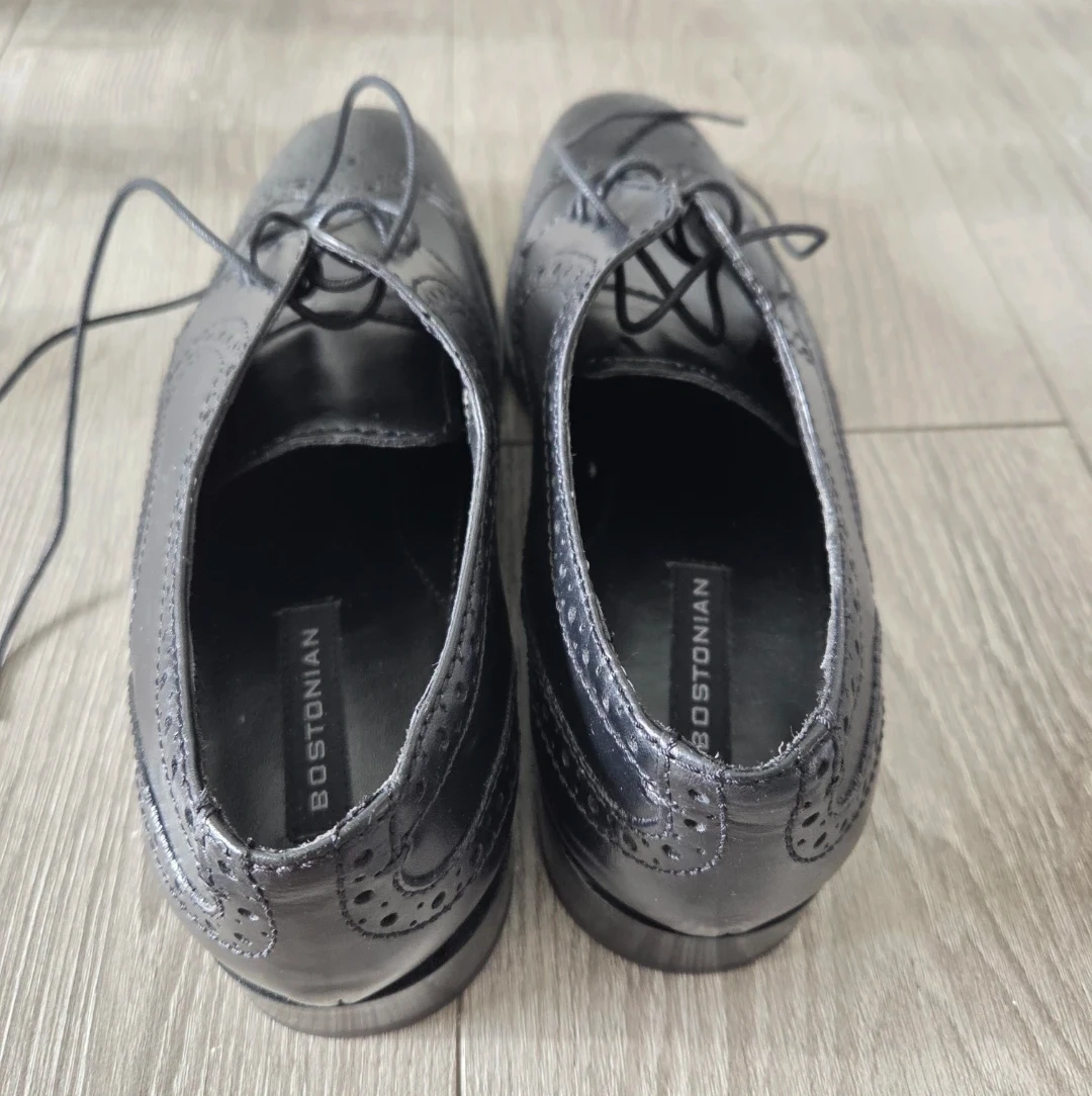 Bostonian Men's Black Leather Wingtip Oxford Shoes Size 9M - photo 3