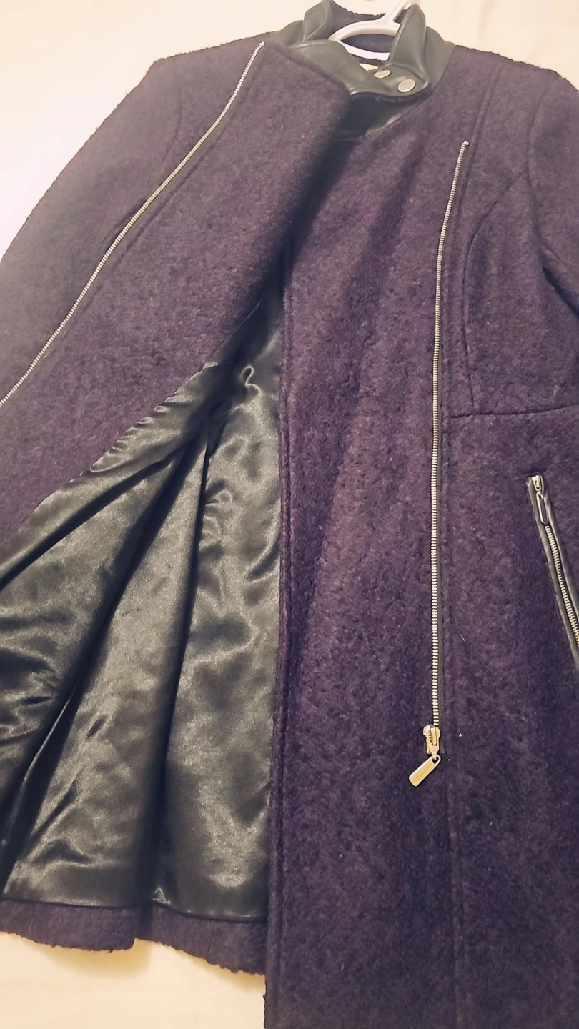 Ricki's Purple Jacket with Faux Leather Collar - photo 3