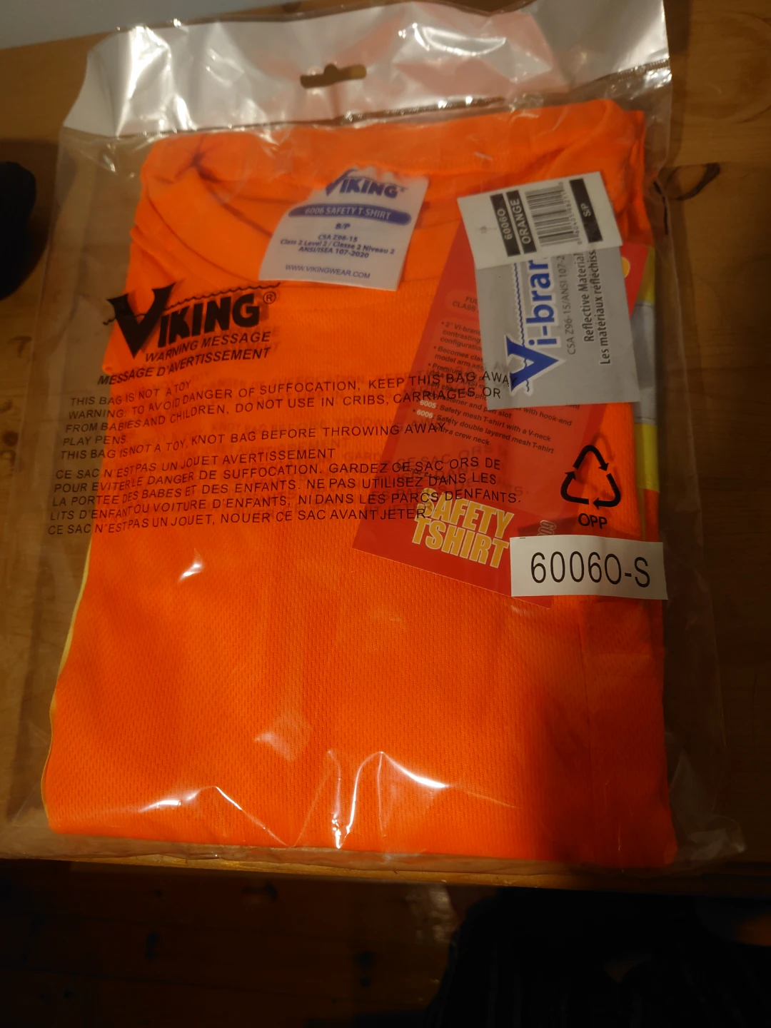 Viking 6006 Safety T-Shirt Orange S/P SMALL