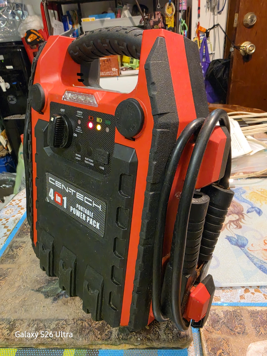 Centech 4 in 1 Portable Power Pack Air Compressor Jump Starter - photo 2