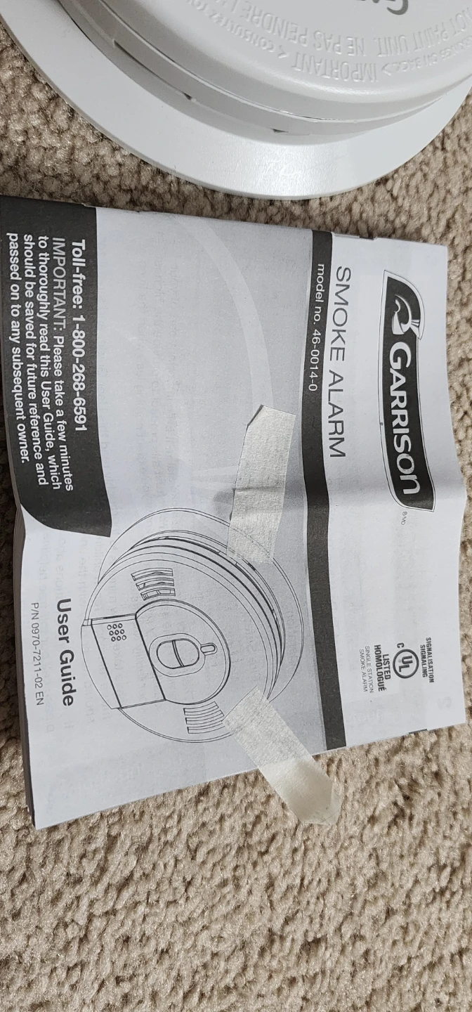 Garrison Smoke Alarm Model 46-0014-0 - photo 3