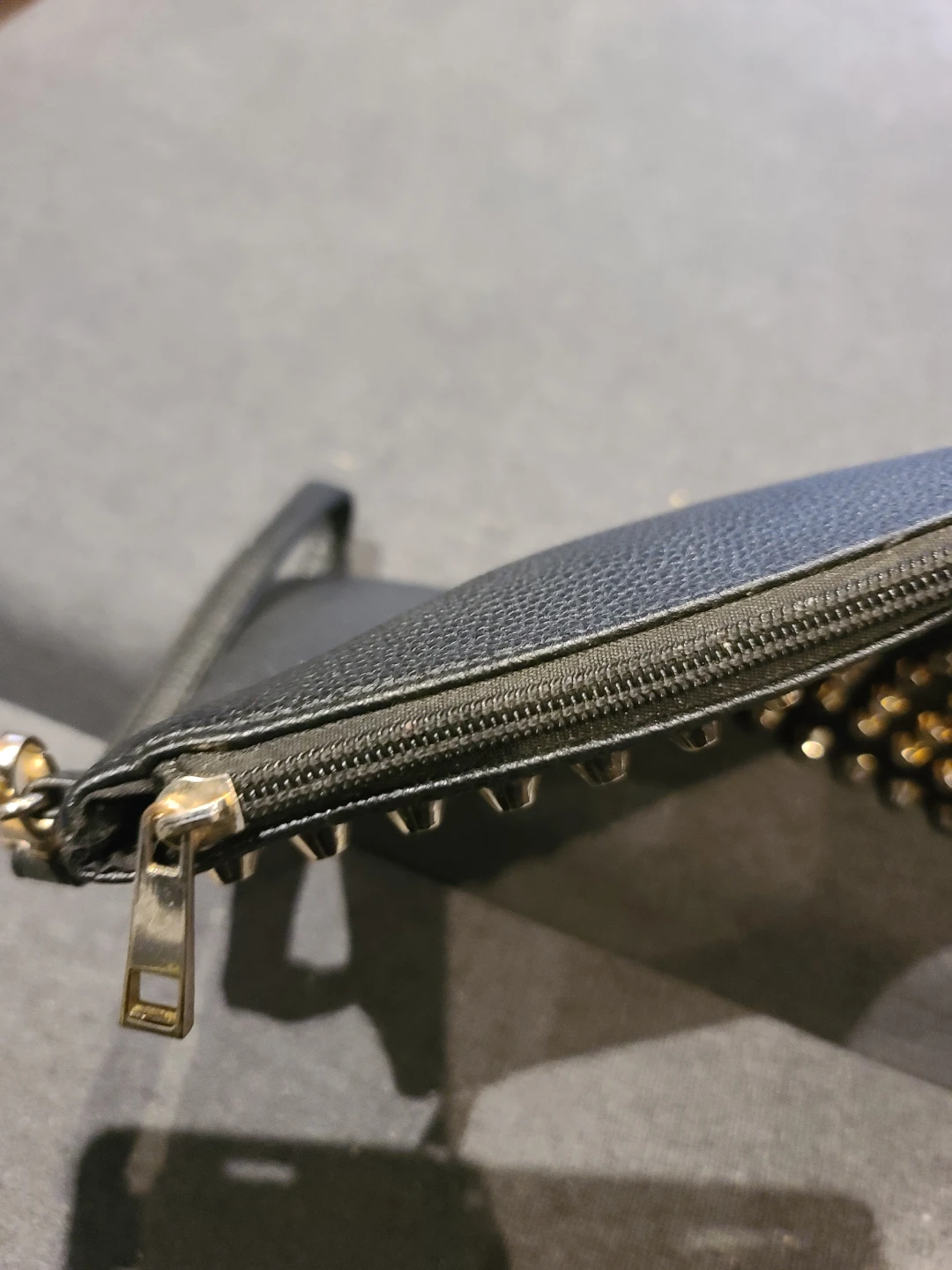 Black Studded Crown Clutch Purse - photo 3