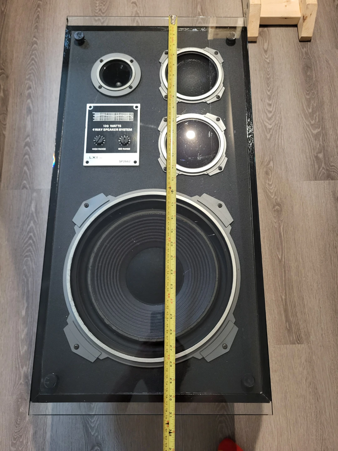 Medium Speaker Coffee Table with Glass Top - photo 4