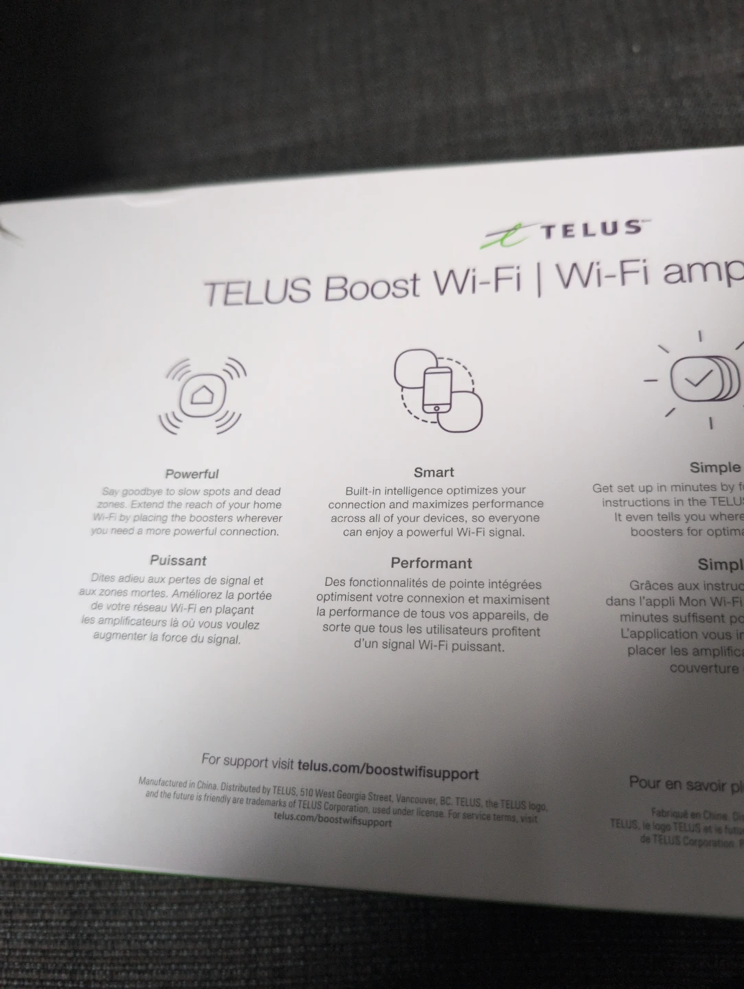 TELUS Boost Wi-Fi Starter Pack - photo 3