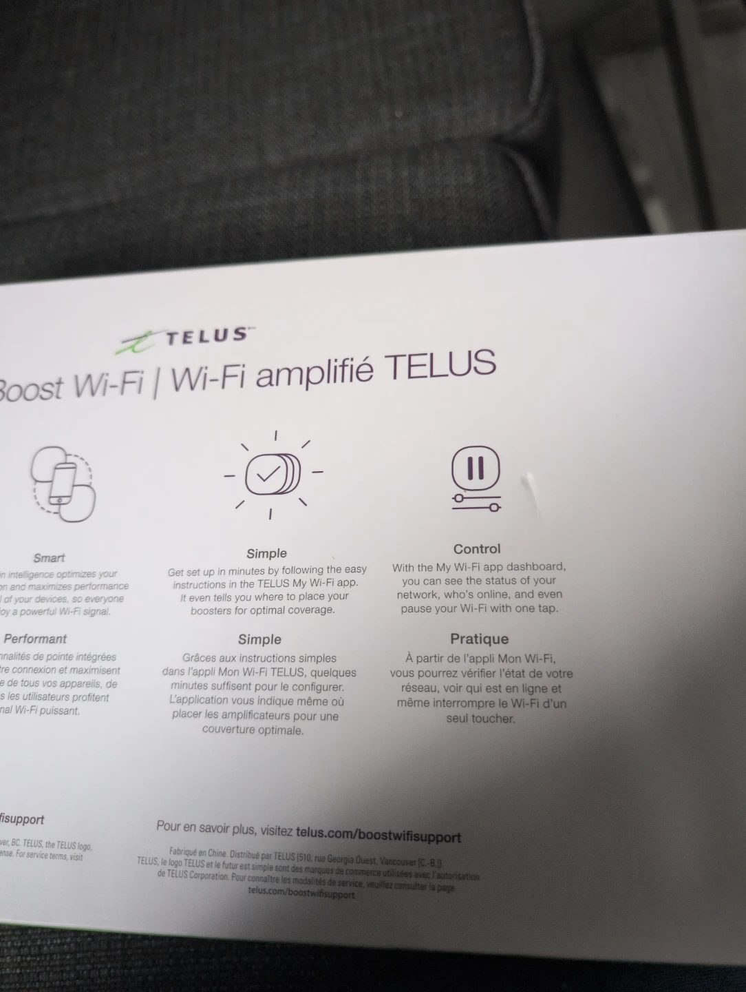 TELUS Boost Wi-Fi Starter Pack - photo 4