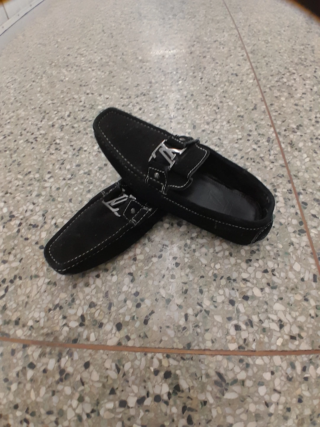 Louis Vuitton Black Suede Loafers Men's Size 9 - photo 5