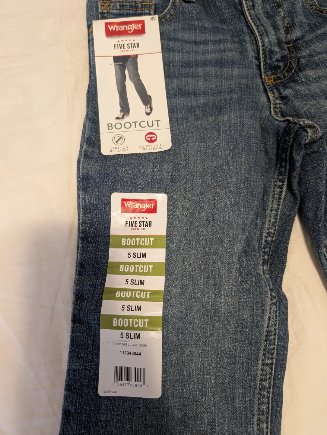Wrangler Five Star Premium Bootcut Jeans - Size 5 Slim - photo 4