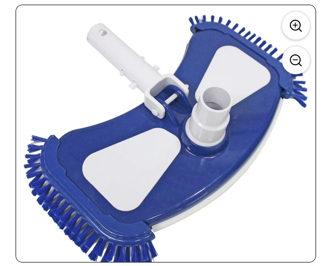 Blue Pool Vacuum Head with Brush Skirt
