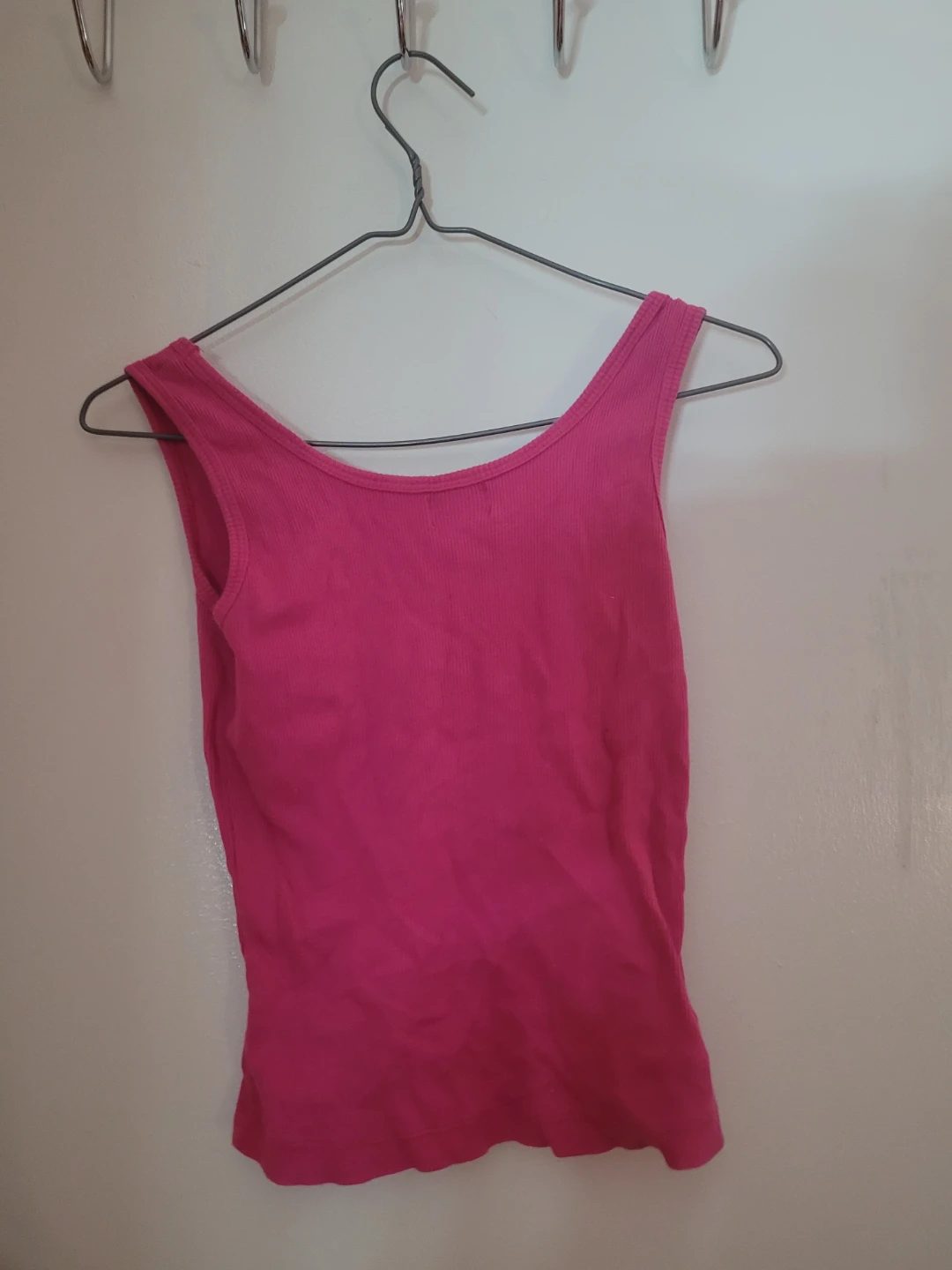 Pink Ribbed Tank Top - photo 2