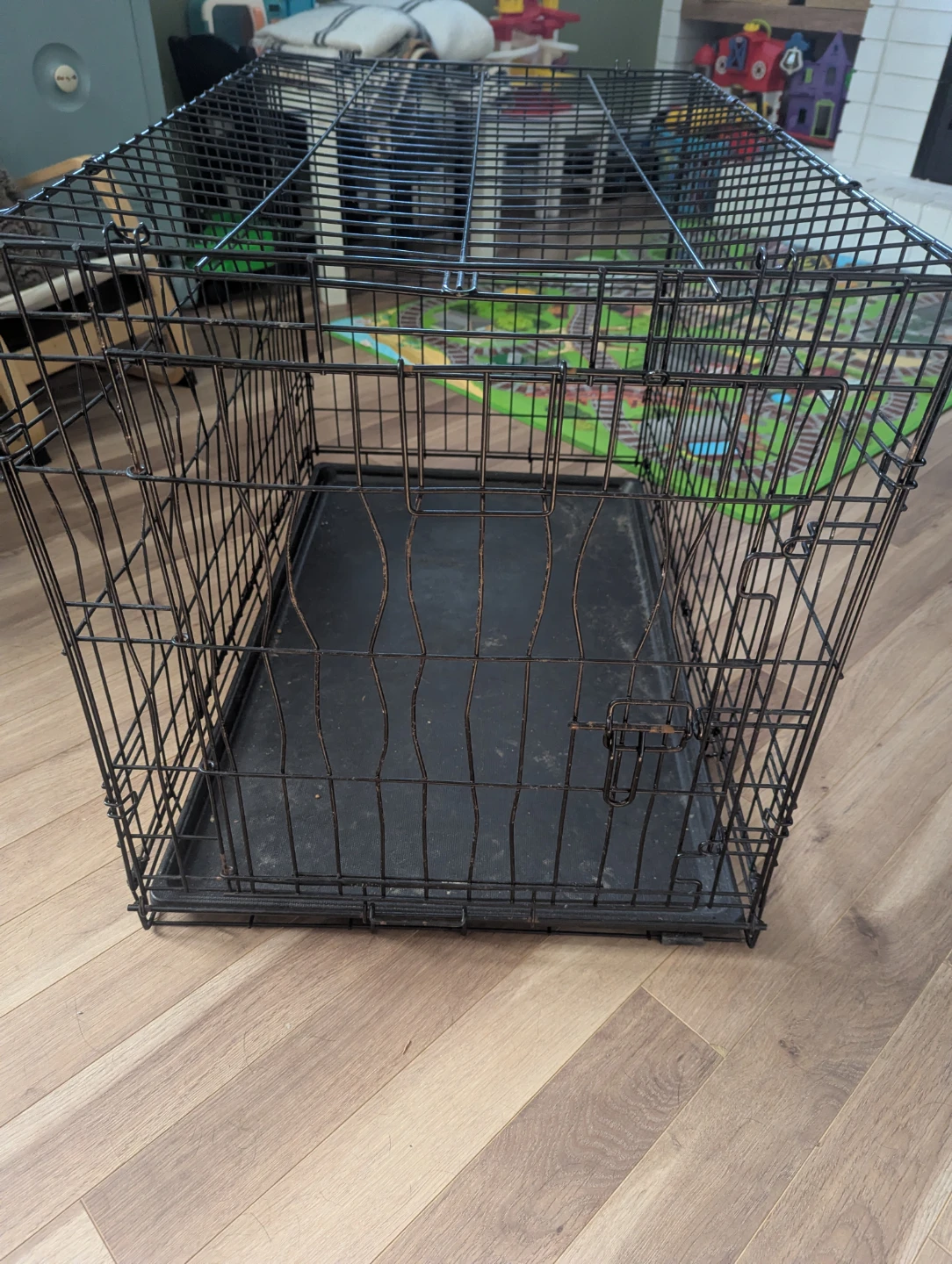 Wire Dog Crate with Tray - photo 2