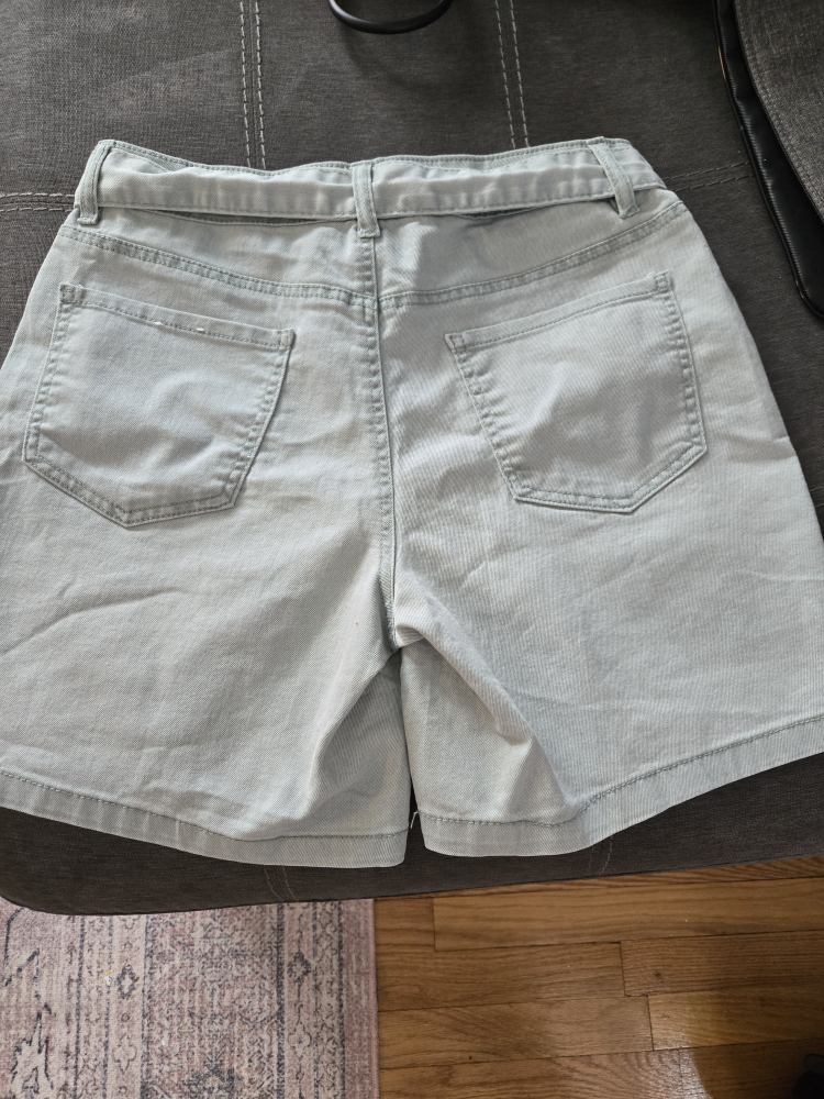 Light Blue Belted Shorts - photo 2