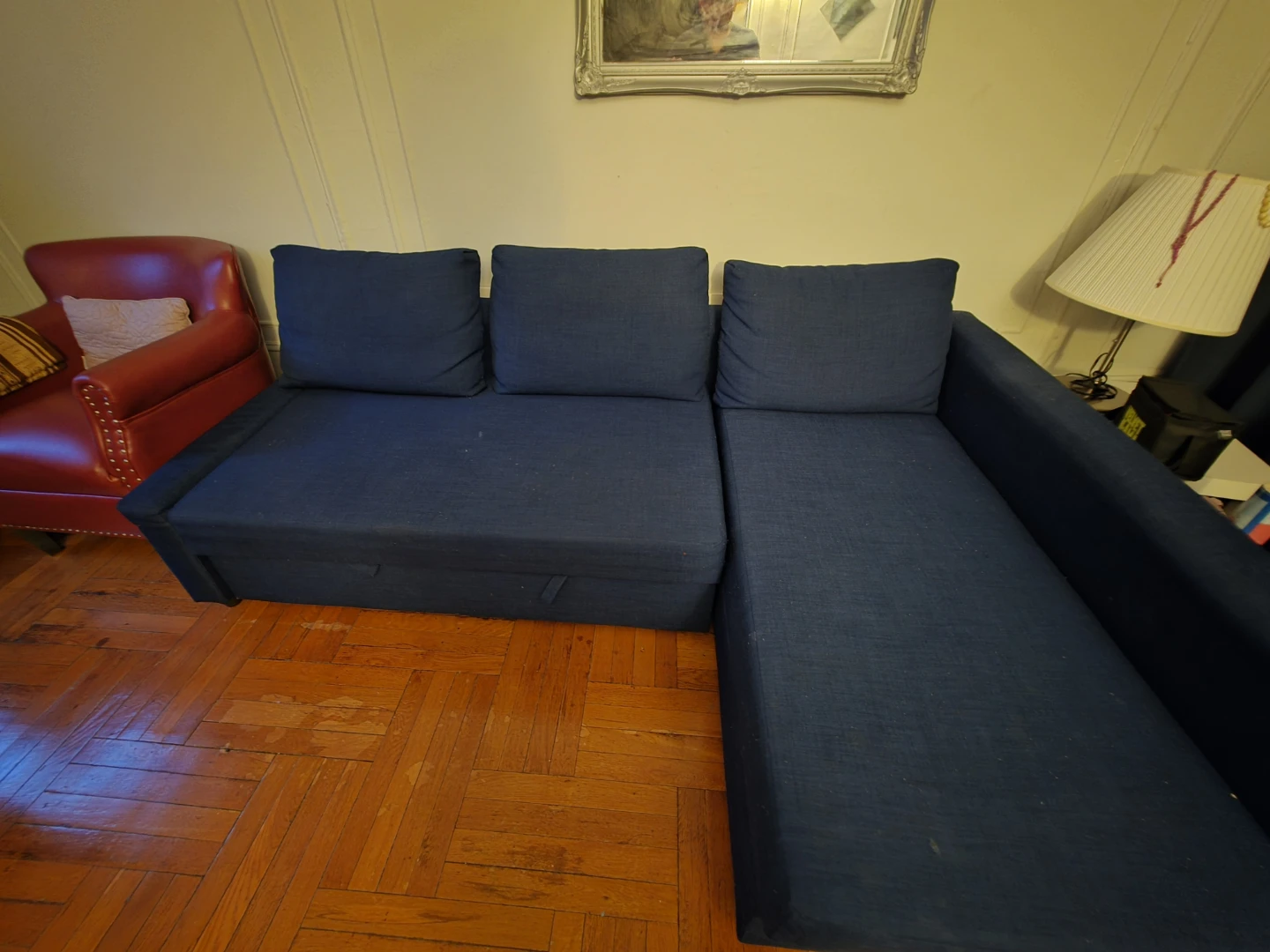 IKEA FRIHETEN Sleeper Sectional - Dark Gray