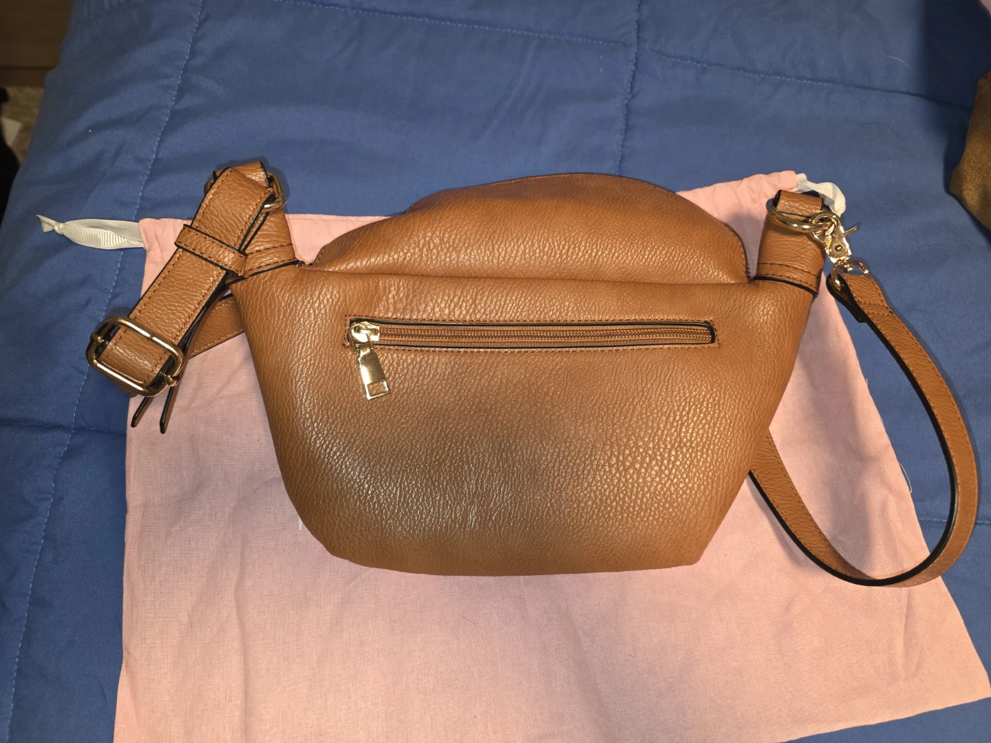 Poppy & Peonies Brown Leather Crossbody Bag - photo 4