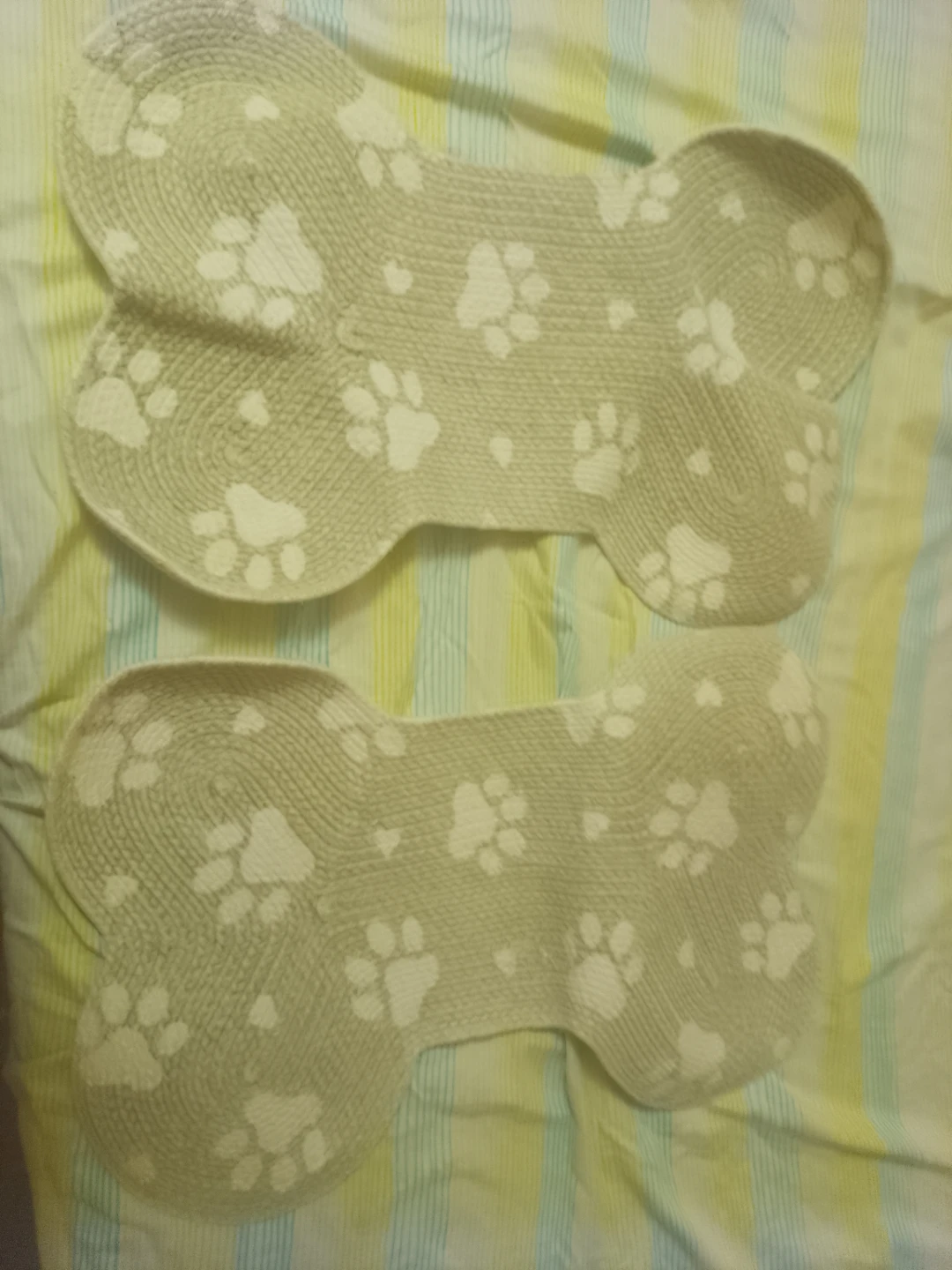 Bone Shaped Pet Placemats - Set of 2