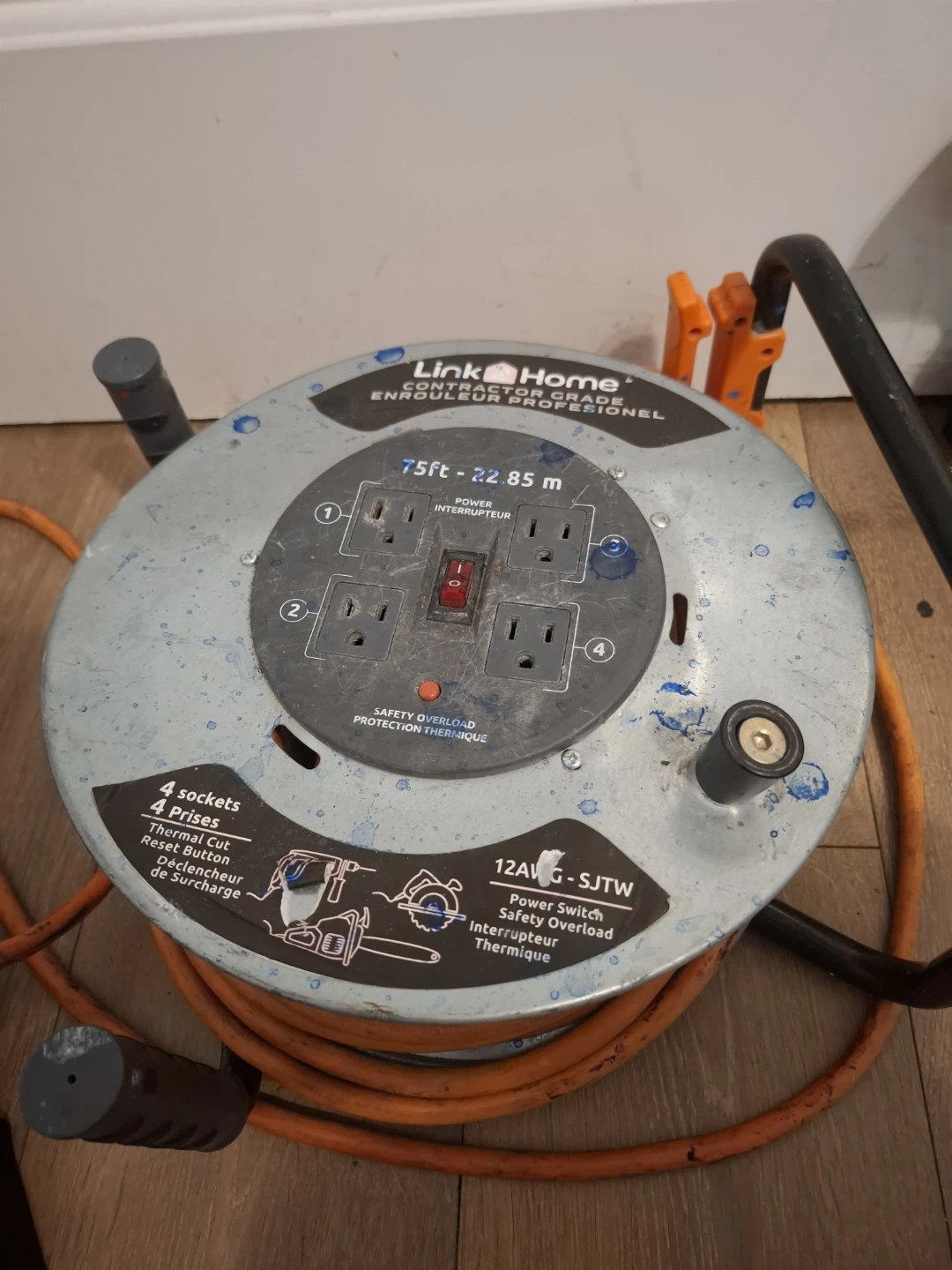 Link2Home 75 ft Extension Cord Reel - photo 2