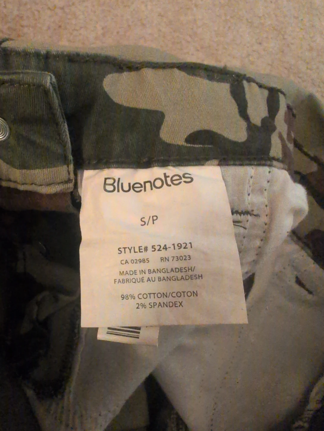 Bluenotes Camo Denim Short Overalls S/P - photo 3