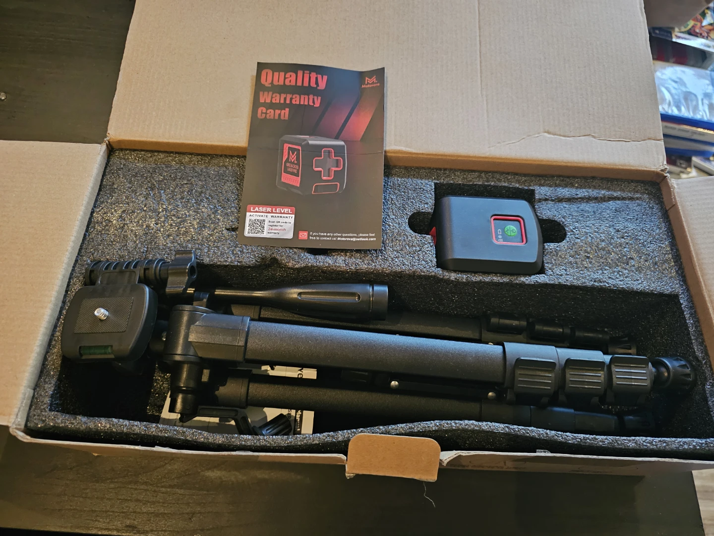 Motovera Green Cross Laser Pro Level + Tripod - photo 4