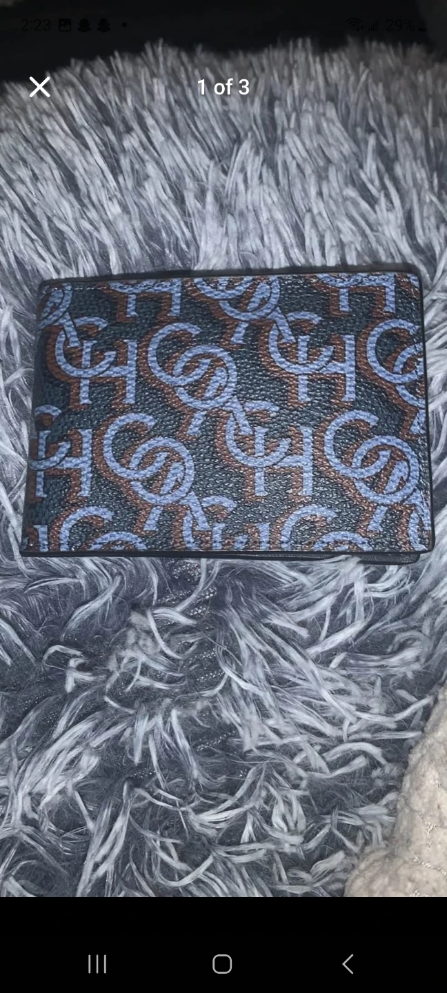Bifold Wallet with coach Pattern