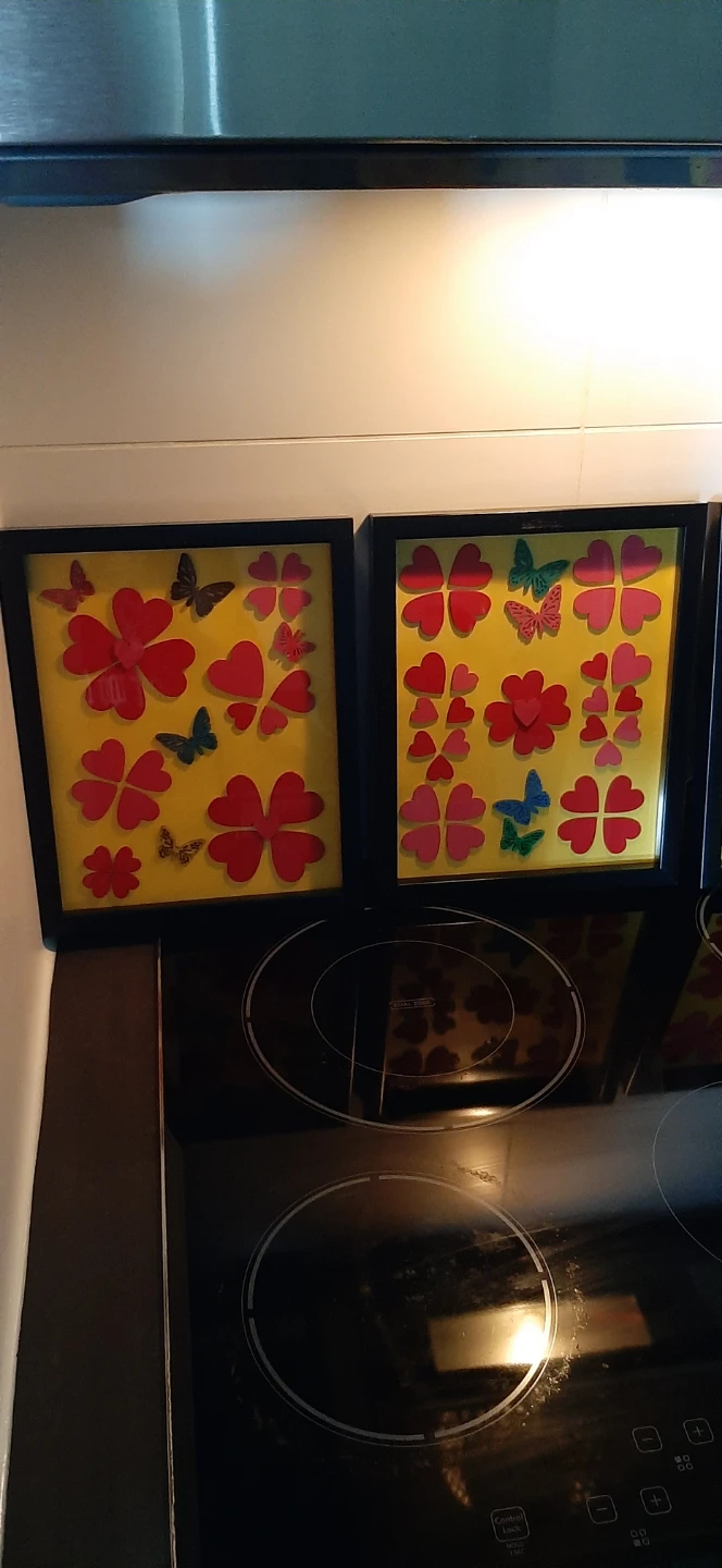 Framed Heart & Butterfly Wall Art Set (4 Frames) - photo 2