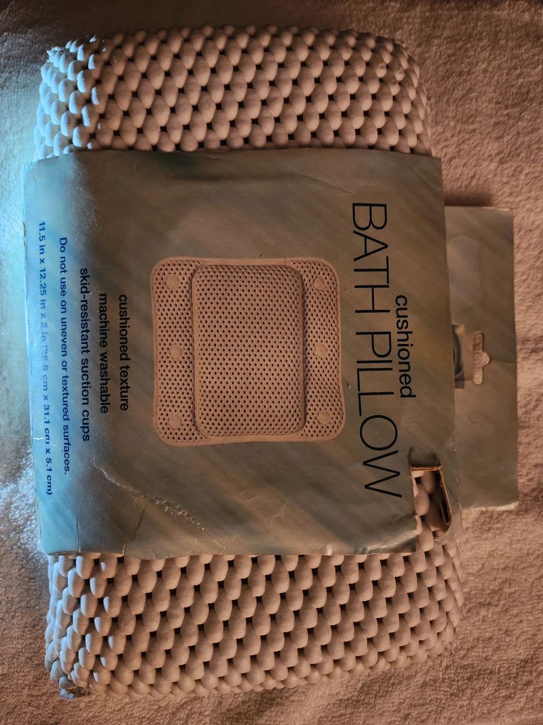 New bath pillow ⚽️ Cushioned, white - photo 3