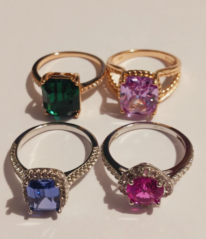 New !! Sterling Silver 925 Rings . Size 8.