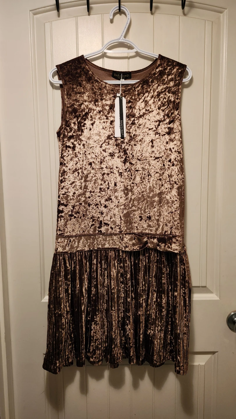 Babeyond Velour Flapper Dress