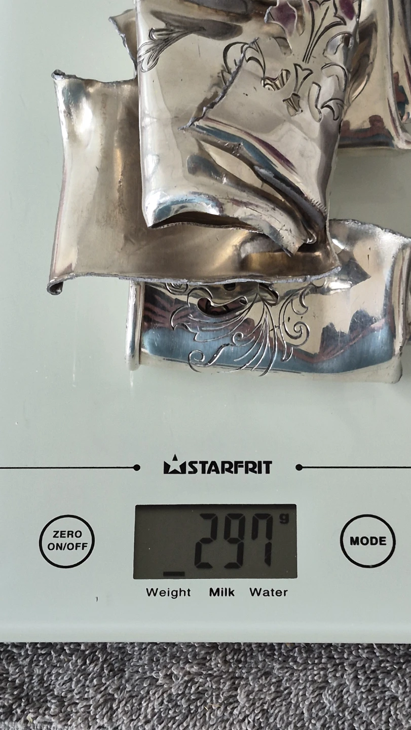 Scrap of Silver Sterling clean (297g)