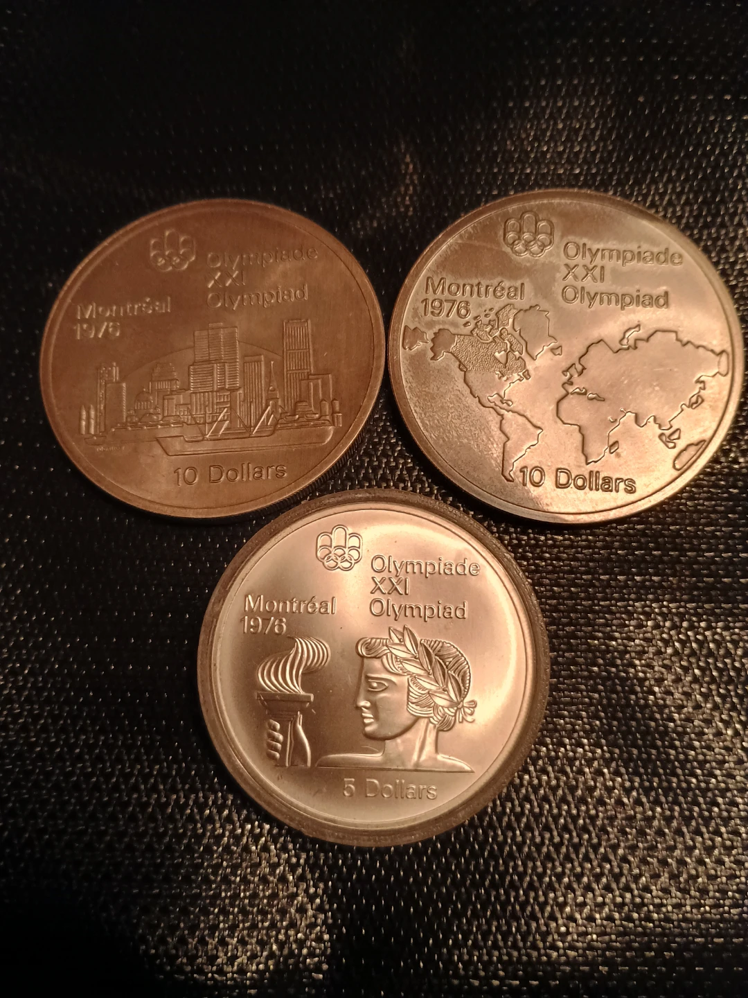 (SILVER)1976 Montreal Olympics Commemorative Coins (sold as set)