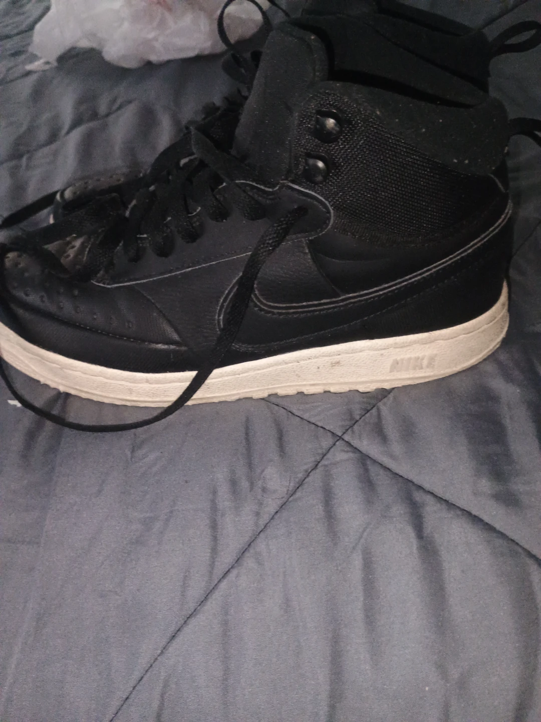 Nike High Top Sneakers Black - photo 2